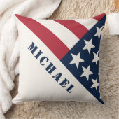 米国国旗の名前赤白青 クッション (ブランケット)