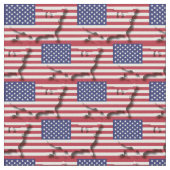 米国国旗の地図アウトライン ファブリック (クローズアップ)