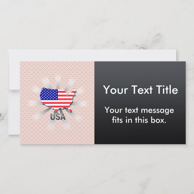 米国国旗の地図2.0 (正面)