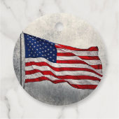 米国国旗の好意/贈り物のラベル フェイバータグ (裏面)