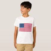 米国国旗の子供Tシャツ – 愛国心 Tシャツ (正面フル)