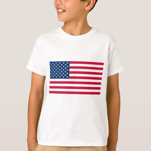 米国国旗の子供Tシャツ – 愛国心 Tシャツ (正面)