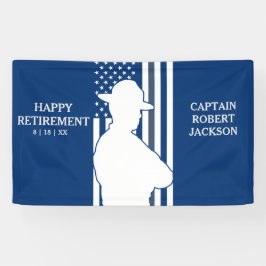 米国国旗の州トルーパー退職旗 横断幕