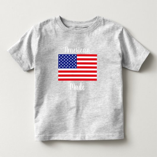 米国国旗の幼児Tシャツ トドラーTシャツ (正面)
