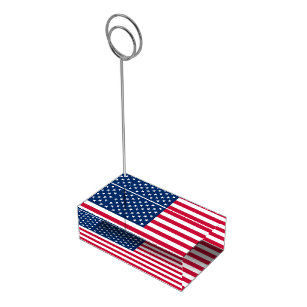 米国国旗の座席表保持者 – 愛国心 テーブルカードホルダー