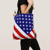 米国国旗の強さ トートバッグ (クローズアップ)