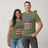 米国国旗の強さ Tシャツ (ユニセックス)
