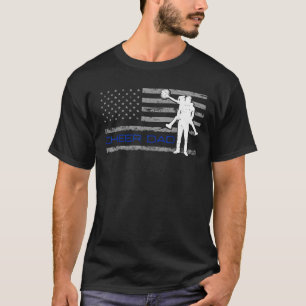 米国国旗の応援パパ7月の父の日の4th tシャツ