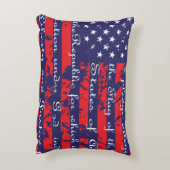 米国国旗の忠誠の誓い アクセントクッション (裏面(縦))