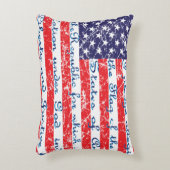 米国国旗の忠誠の誓い アクセントクッション (正面(垂直))