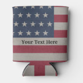 米国国旗の愛国心7月4日 缶クーラー (正面)