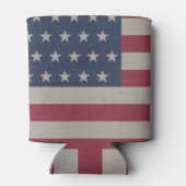 米国国旗の愛国心7月4日 缶クーラー (裏面)