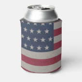 米国国旗の愛国心7月4日 缶クーラー (缶裏面)