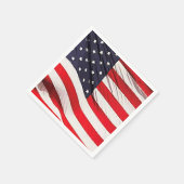 米国国旗の愛国心 スタンダードカクテルナプキン (角)