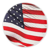 米国国旗の愛国心 セラミックノブ (正面)