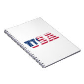 米国国旗の愛国心 ノートブック (右側)