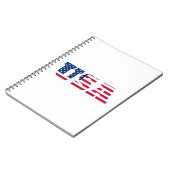 米国国旗の愛国心 ノートブック (左側)