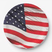 米国国旗の愛国心 ペーパープレート (正面)