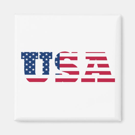 米国国旗の愛国心 マグネット (正面)