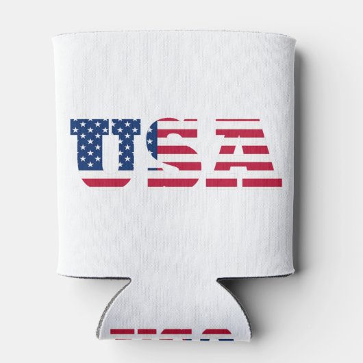 米国国旗の愛国心 缶クーラー (裏面)