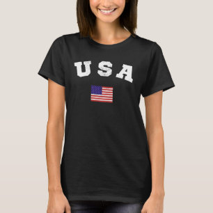 米国国旗の愛国心 Tシャツ