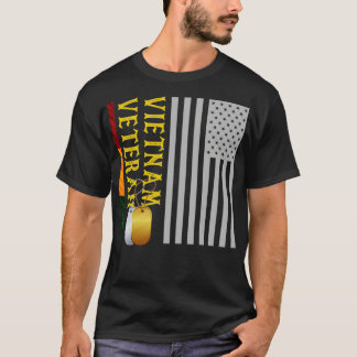 米国国旗の愛国的なアメリカのギフトベトナム退役軍人 Tシャツ