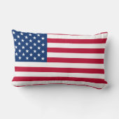 米国国旗の愛国的なアメリカ国旗の星とストライプ ランバークッション (裏面)