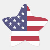 米国国旗の愛国的なアメリカ国旗の星とストライプ 星シール (正面)