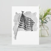 米国国旗の愛国的なヴィンテージ芸術 (スタンド正面)