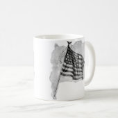米国国旗の愛国的なヴィンテージ芸術 コーヒーマグカップ (正面右)
