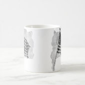 米国国旗の愛国的なヴィンテージ芸術 コーヒーマグカップ (中央)
