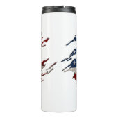 米国国旗の愛国的な熱タンブラー タンブラー (裏面)