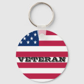 米国国旗の愛国的退役軍人退役軍人 キーホルダー (裏面)