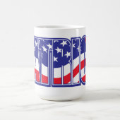米国国旗の愛国者 コーヒーマグカップ (中央)
