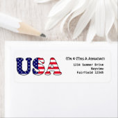 米国国旗の愛国者 ラベル (インサイチュ)