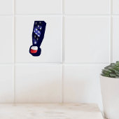 米国国旗の感嘆符の大きな写真セラミックタイル タイル