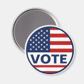 米国国旗の投票 マグネット (正面/裏面)