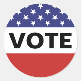 米国国旗の投票 ラウンドシール