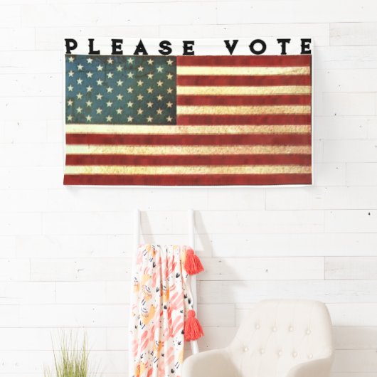 米国国旗の投票 横断幕 (インサイチュ)