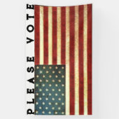 米国国旗の投票 横断幕 (縦)