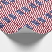 米国国旗の折り返し紙 ラッピングペーパー (角)