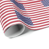 米国国旗の折り返し紙 ラッピングペーパー (ロールコーナー)
