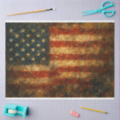 米国国旗の抽象芸術フラグの切り離し紙 薄葉紙 (クラフト)