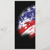 米国国旗の抽象芸術動揺して披露宴 メニュー (裏面)