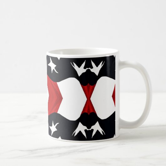 米国国旗の抽象芸術 コーヒーマグカップ (右)