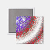 米国国旗の抽象芸術 マグネット (正面/裏面)