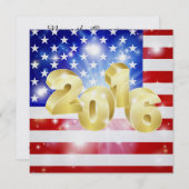 米国国旗の招待状- SRF 招待状 (正面/裏面)