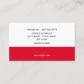 米国国旗の政治キャンペーエレガントンの名刺 名刺 (裏面)