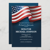 米国国旗の政治的資金調達招待状 招待状 (正面/裏面)