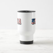 米国国旗の文字15 Ozステンレス鋼タンブラー トラベルマグ (中央)